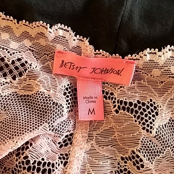 Betsey Johnson Lace Trim Romper - Picture 3 of 5